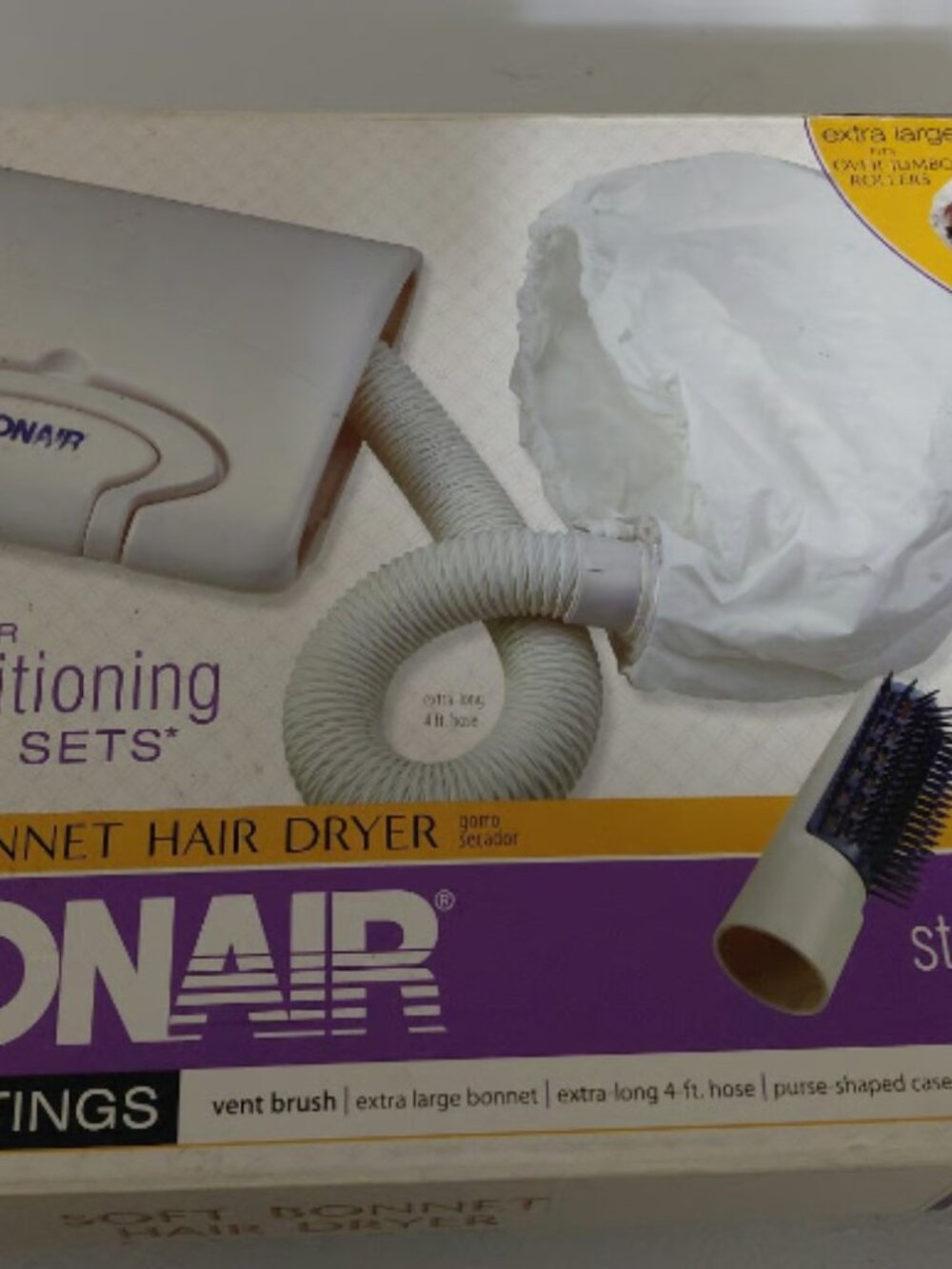 New conair soft bonnet hair dryer